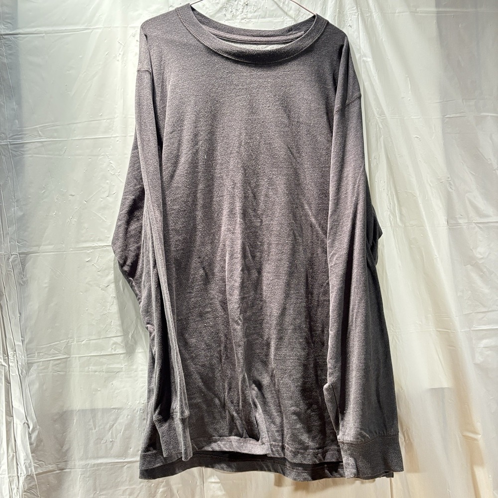 Rugged Trails T-Shirt Mens 2XL Gray Long Sleeve Outdoor Adventure Crew Casual